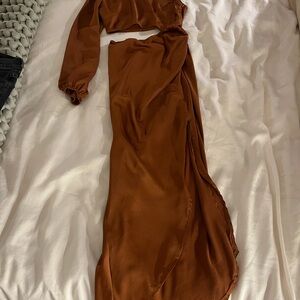 Elegant Brown Women's Skirt